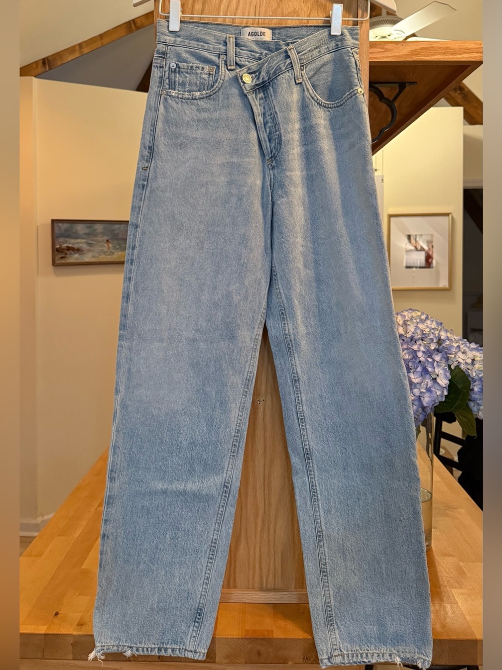 AGOLDE Criss Cross Straight Jeans
